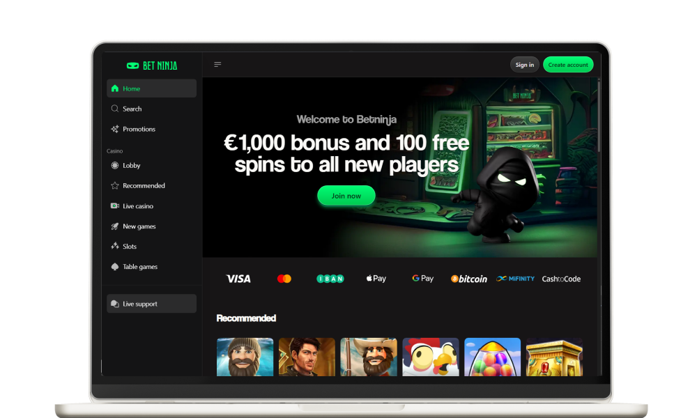 Play the best Non Gamstop Casino Betninja