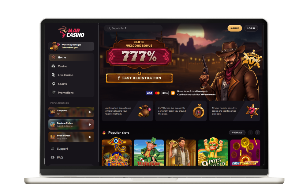Play the best Non Gamstop Casino Madcasino