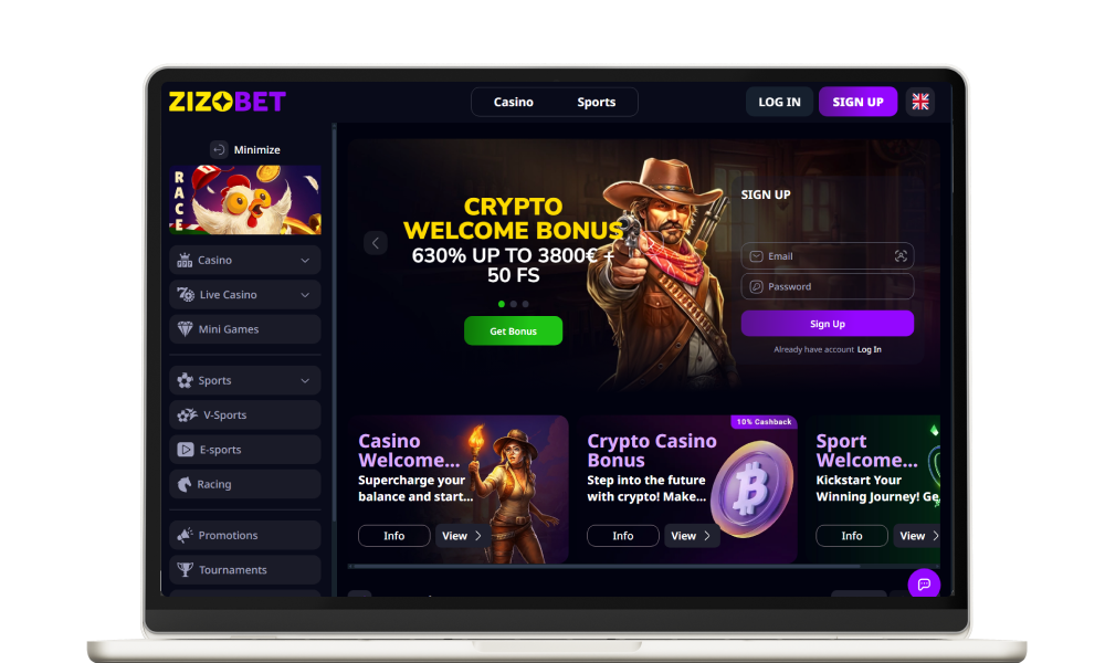 Play the best Non Gamstop Casino Zizobet